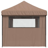Party Tent Folding Brown 292 x 580 x 315 cm Oxford Fabric