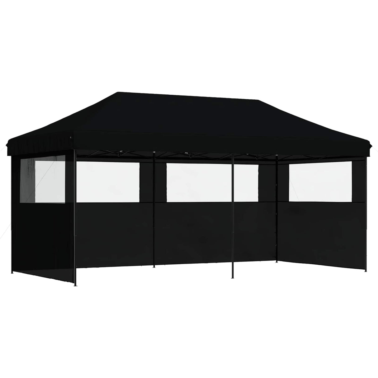Party Tent Folding Black 292 x 580 x 315 cm Oxford Fabric