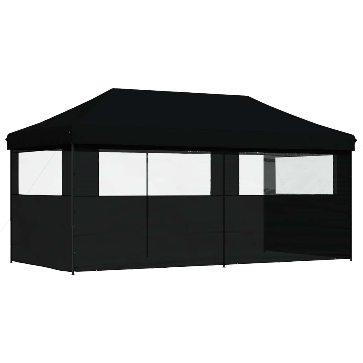 Party Tent Folding Black 292 x 580 x 315 cm Oxford Fabric