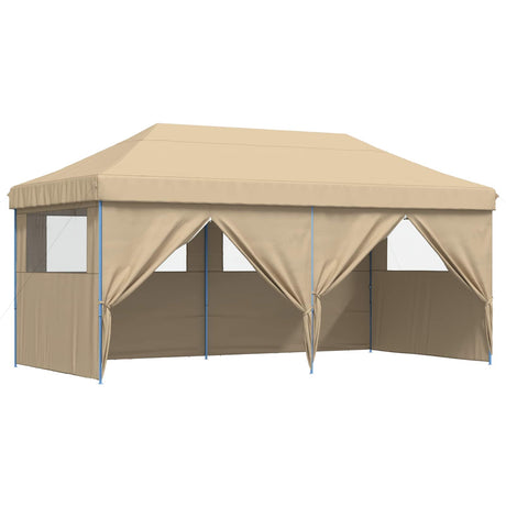 Party Tent Folding Beige 292 x 580 x 315 cm Oxford Fabric