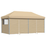 Party Tent Folding Beige 292 x 580 x 315 cm Oxford Fabric