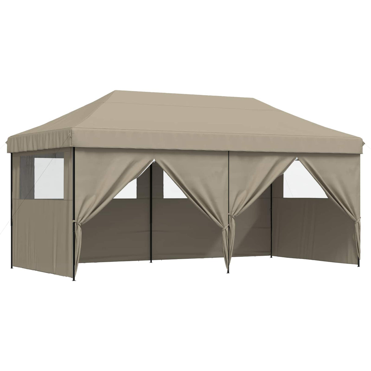 Party Tent Folding Taupe 292 x 580 x 315 cm Oxford Fabric