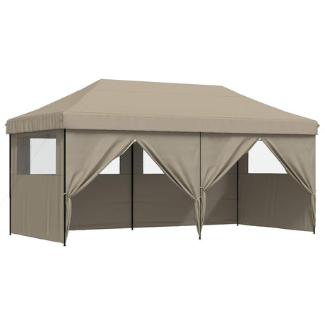 Party Tent Folding Taupe 292 x 580 x 315 cm Oxford Fabric
