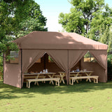 Party Tent Folding Brown 292 x 580 x 315 cm Oxford Fabric