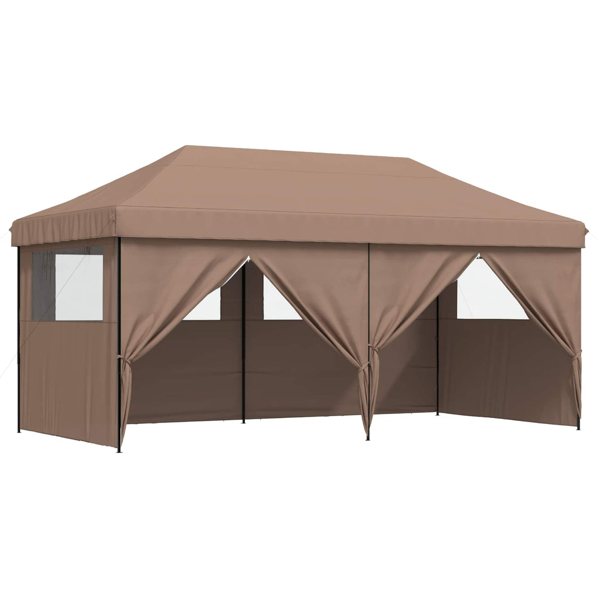 Party Tent Folding Brown 292 x 580 x 315 cm Oxford Fabric