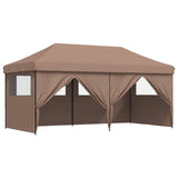 Party Tent Folding Brown 292 x 580 x 315 cm Oxford Fabric