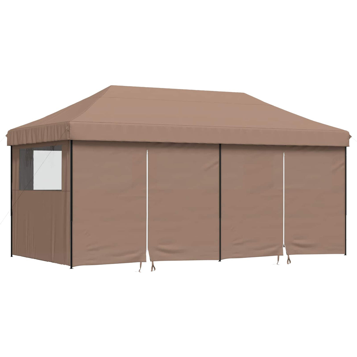 Party Tent Folding Brown 292 x 580 x 315 cm Oxford Fabric