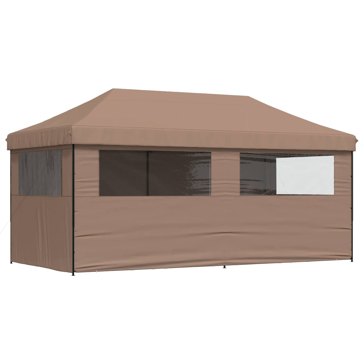Party Tent Folding Brown 292 x 580 x 315 cm Oxford Fabric