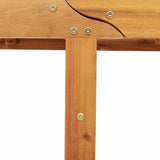 Sun Lounger Reclining with Cushion Beige Solid Acacia Wood