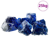 Garden Stones Blue 12 cm Glass