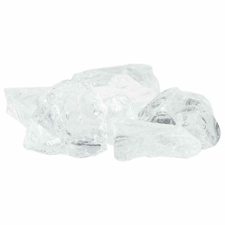 Garden Stones White 12 cm Glass