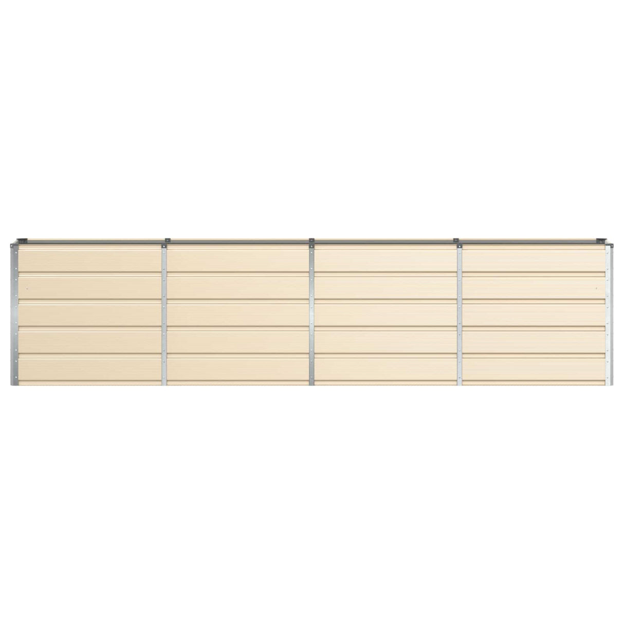 Planter Ivory 320 x 40 x 75 cm Steel