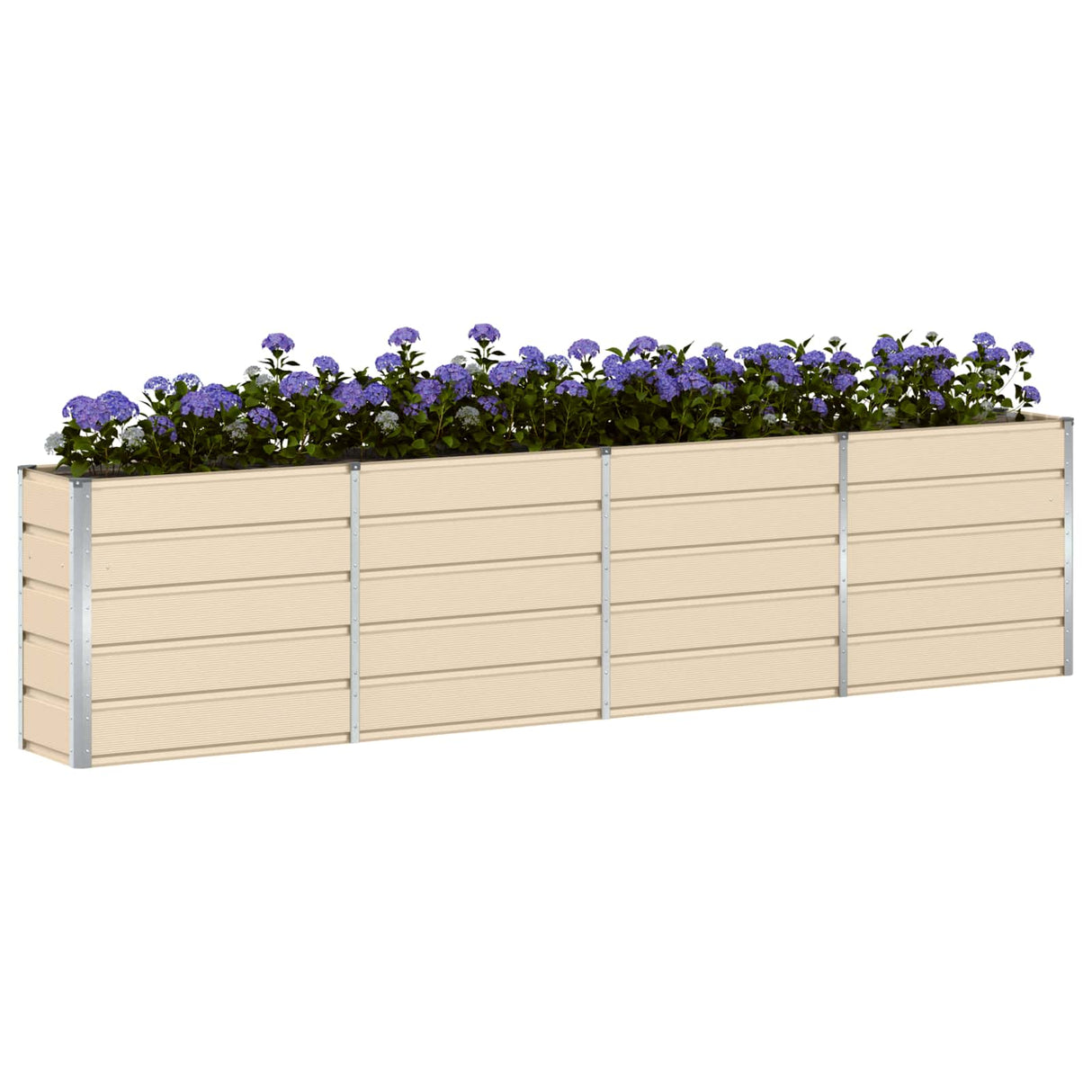 Planter Ivory 320 x 40 x 75 cm Steel