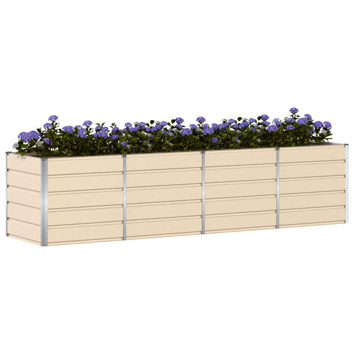Planter Ivory 320 x 80 x 75 cm Steel