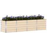 Planter Ivory 320 x 80 x 75 cm Steel
