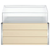 Planter Ivory 100 x 100 x 77 cm Galvanised Steel