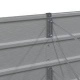 Planter Light Grey 160 x 80 x 75 cm Steel