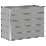 Planter Light Grey 100 x 50 x 77 cm Galvanised Steel