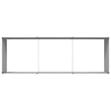 Planter Light Grey 290 x 100 x 45 cm Galvanised Steel