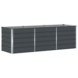 Planter Anthracite 240 x 80 x 75 cm Steel