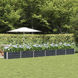 Planter Anthracite 580 x 50 x 45 cm Galvanised Steel