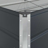 Planter Anthracite 195 x 100 x 45 cm Galvanised Steel