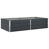 Planter Anthracite 195 x 100 x 45 cm Galvanised Steel