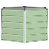 Planter Pastel Green 129 x 129 x75 cm Steel