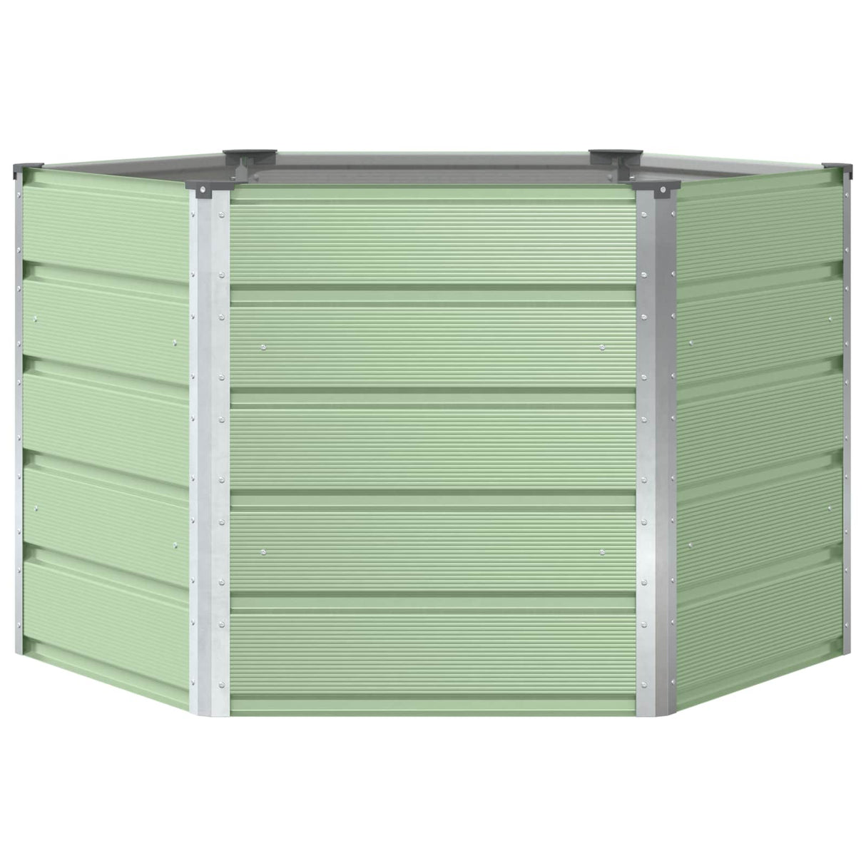 Planter Pastel Green 129 x 129 x75 cm Steel