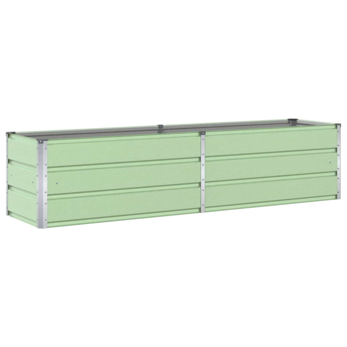 Planter Pastel Green 195 x 50 x 45 cm Galvanised Steel
