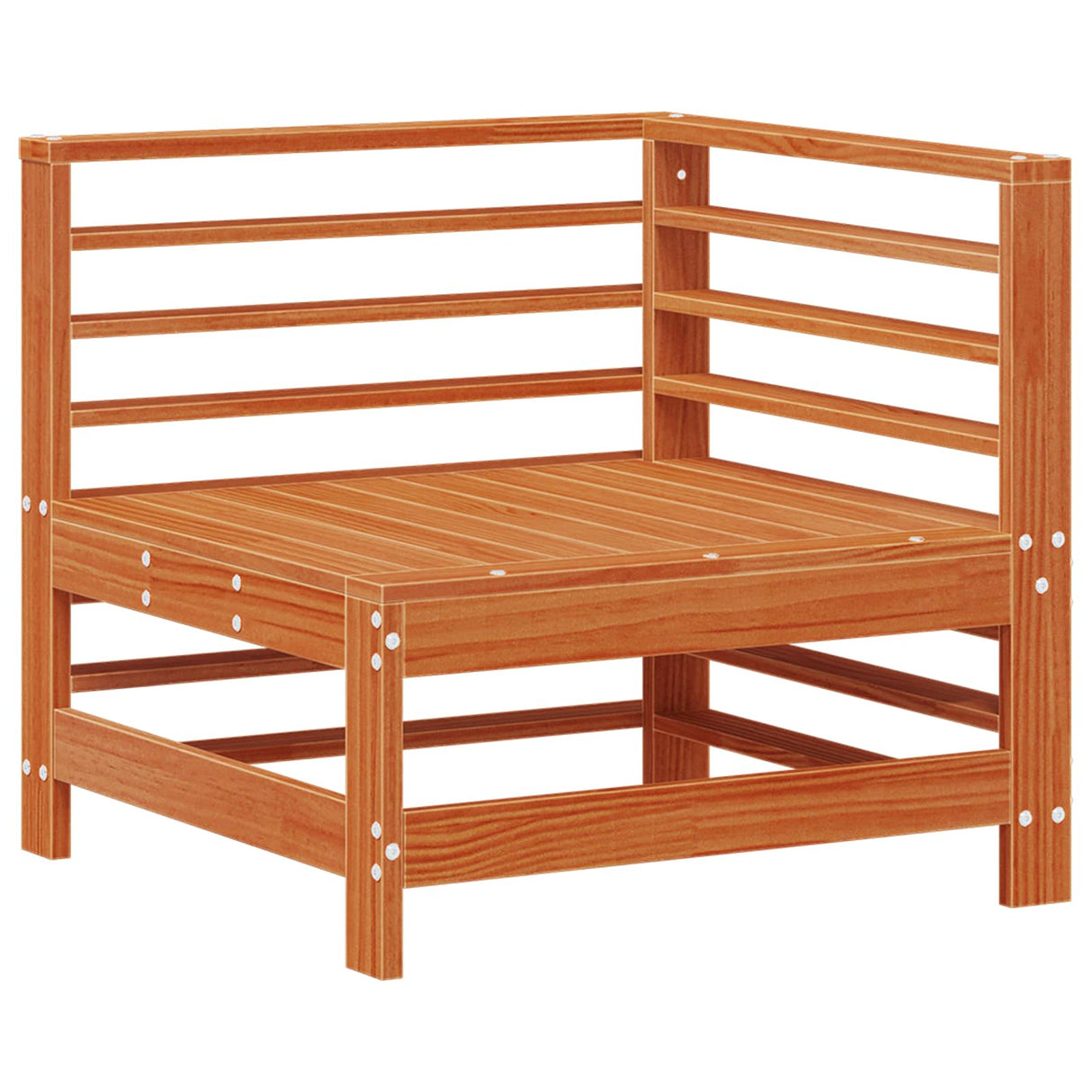 Sectional Sofa Units 3 Piece Wax Brown Solid Pine Wood