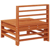 Sectional Sofa Units Solid Pine Wood Wax Brown