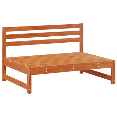 2 Piece Sectional Sofa Units Solid Pine Wood Wax Brown