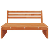 Sectional Sofa Units Solid Pine Wood Wax Brown 120 x 95 x 69 cm