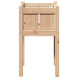 Garden Planter Nature 40 x 40 x 70 cm Solid Pine Wood