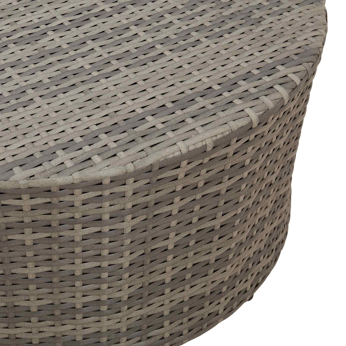 Outdoor Coffee Table Grey Ã˜ 68 x 30 cm Poly Rattan