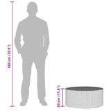 Outdoor Coffee Table Grey Ã˜ 68 x 30 cm Poly Rattan