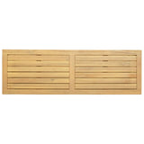 Garden Console Table with Storage Light Acacia 110 x 35 x 75 cm