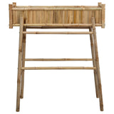 Garden Planter with Holder Natural 100 x 38 x 114 cm Bamboo