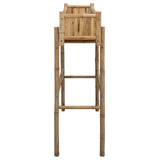 Garden Planter with Holder Natural 100 x 38 x 114 cm Bamboo