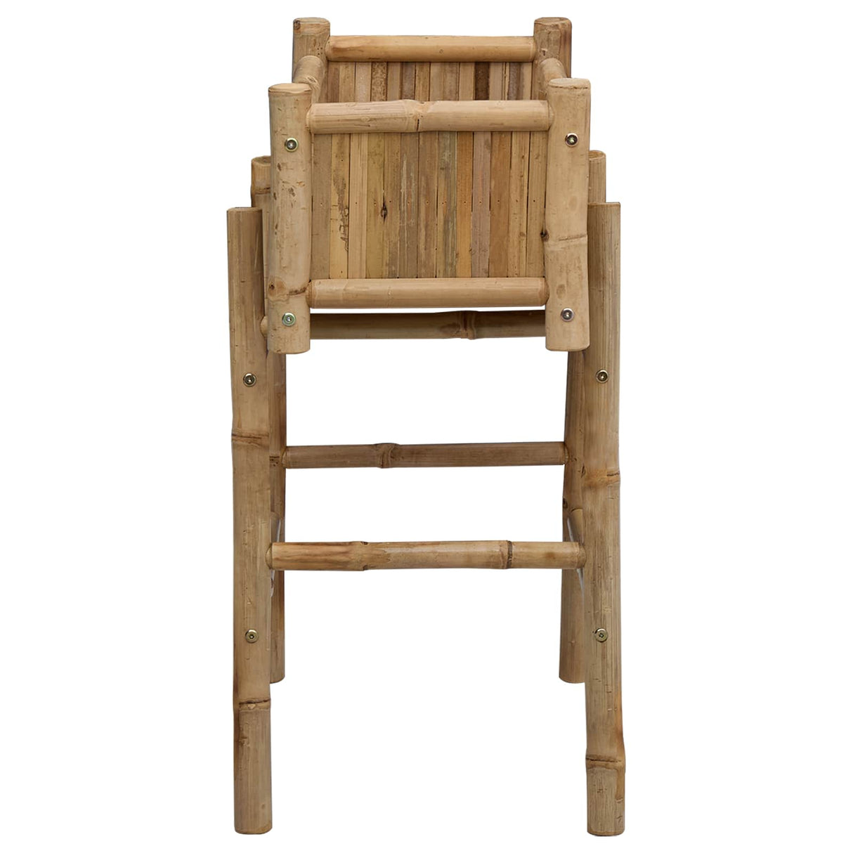 Garden Planter with Holder Natural 50 x 38 x 74 cm Bamboo