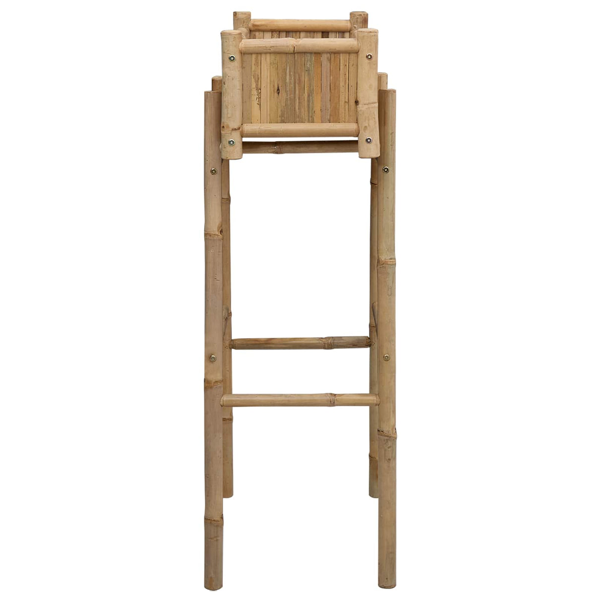 Garden Planter with Holder Natural 50 x 38 x 114 cm Bamboo