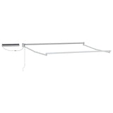 Electric Retractable Awning Frame White 3.5 x 2 m Steel