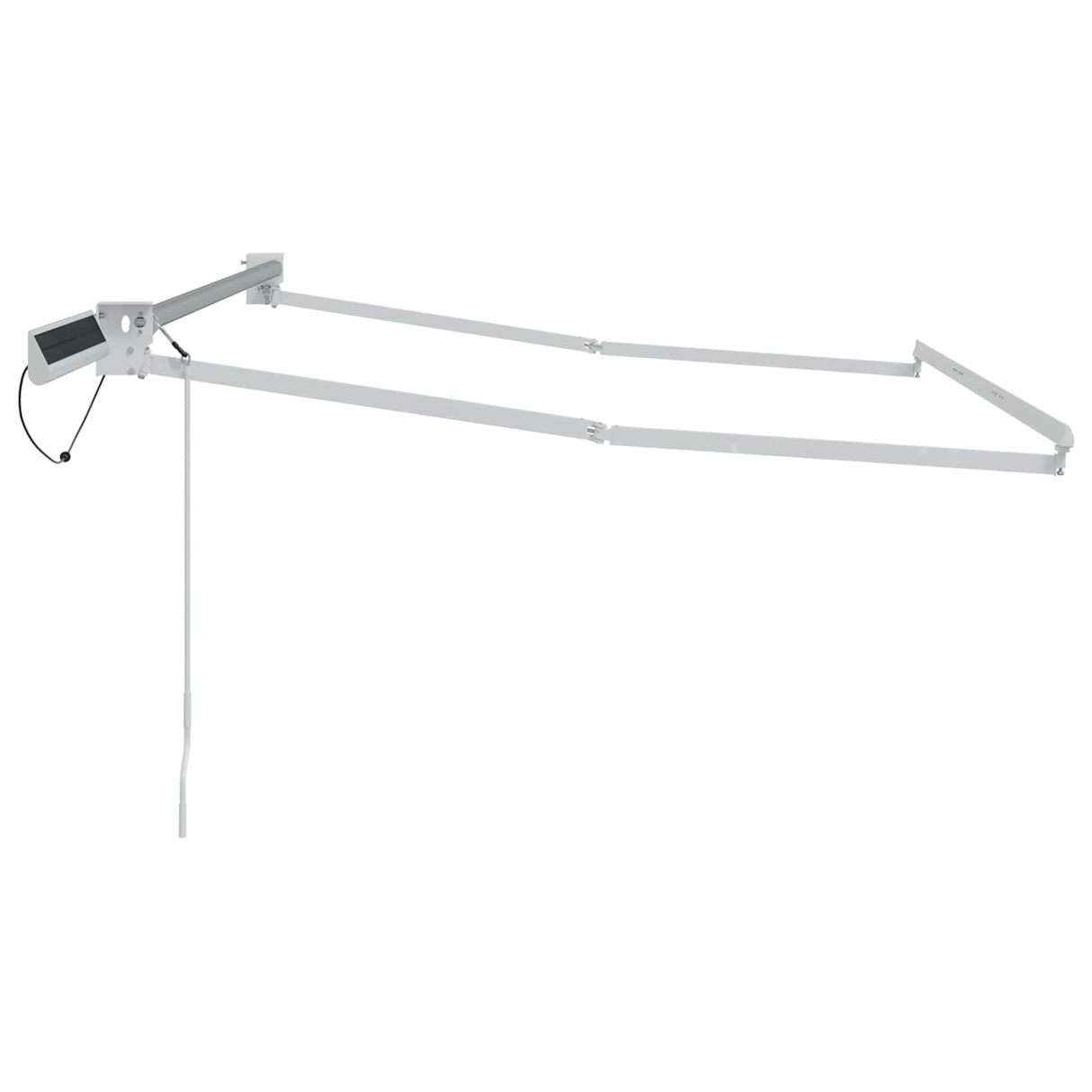 Electric Retractable Awning Frame White 3.5 x 2 m Steel