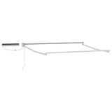 Electric Retractable Awning Frame White 3 x 2.5 m Steel