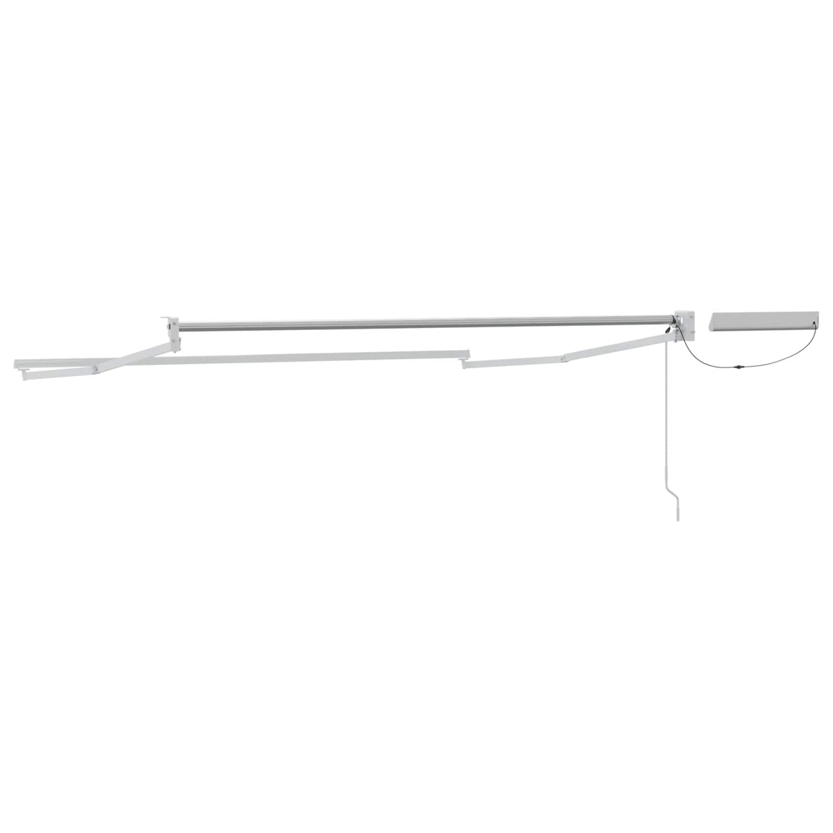 Electric Retractable Awning Frame White 3 x 2.5 m Steel