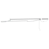 Electric Retractable Awning Frame White 3 x 2.5 m Steel