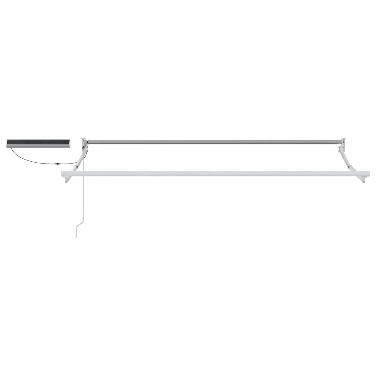 Electric Retractable Awning Frame White 3 x 2.5 m Steel