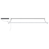 Electric Retractable Awning Frame White 3 x 2.5 m Steel