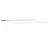Electric Retractable Awning Frame White 5 x 3 m Steel